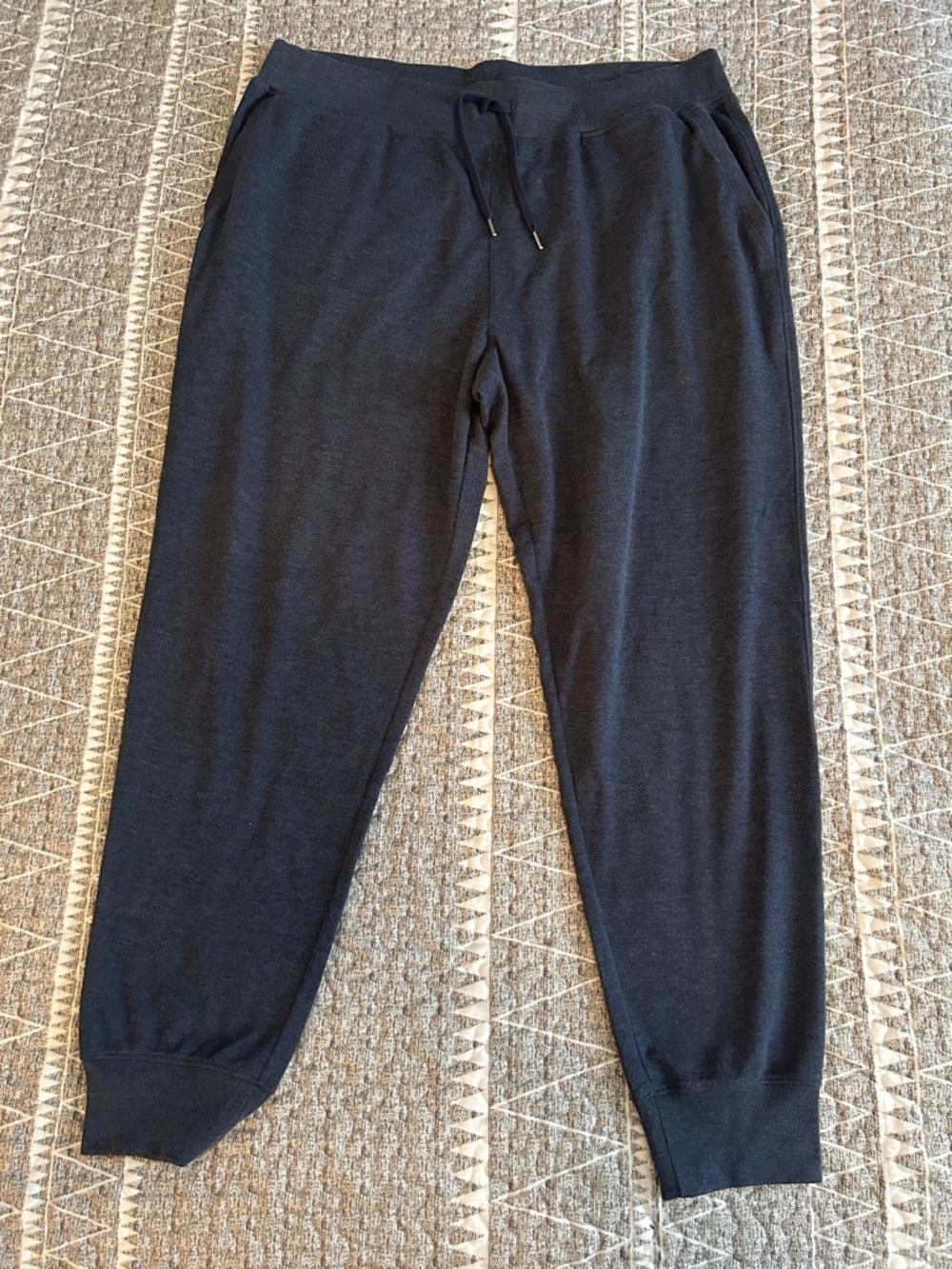 Lands' End Navy Blue XL 40-42 Knit Jogger Pants